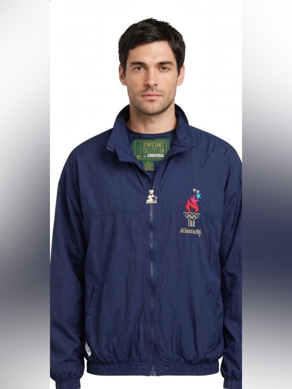 Starter Olympic Games Atlanta 1996 Blue Windbreaker Sz. XXL